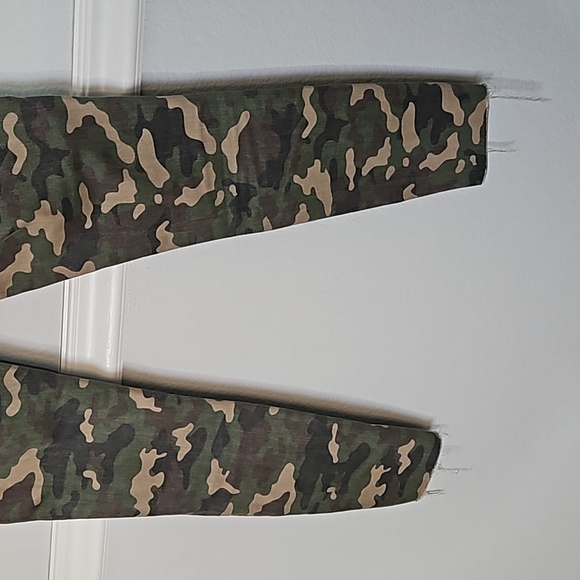 Hudson Los Angeles Barbara High Waist Skinny Ankle Jeans Camouflage 27 Raw Hem - Picture 11 of 11